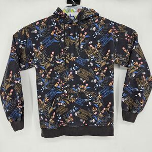 As*hole*s Live Forever‎ Hoodie Mens Small Floral Graphic Pullover Streetwear